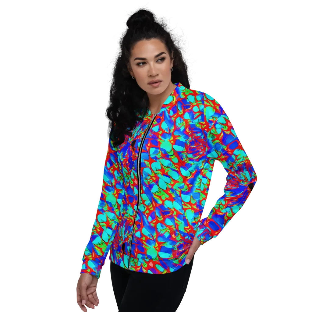 Sonic Prism on Bomber Jacket — Left