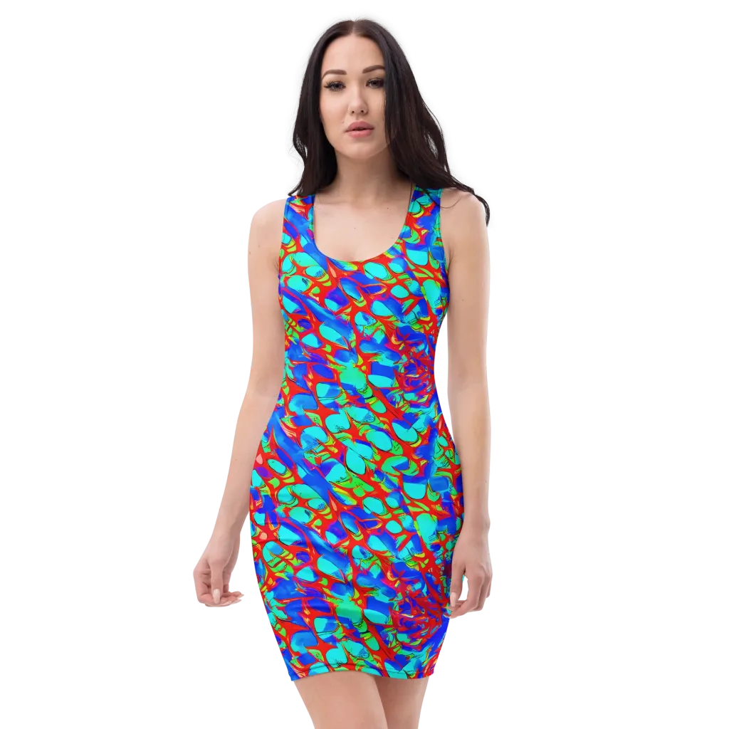 Sonic Prism on Bodycon Dress — Front