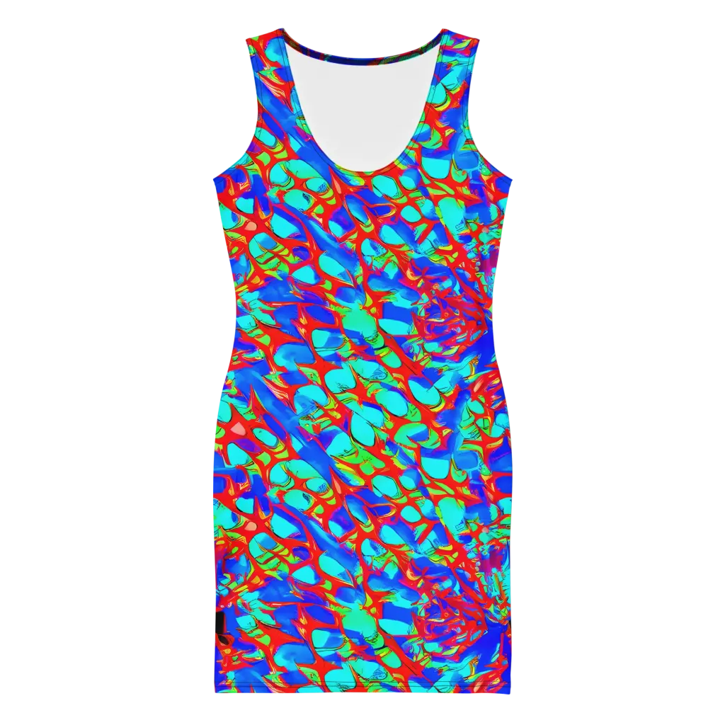 Sonic Prism on Bodycon Dress — Front
