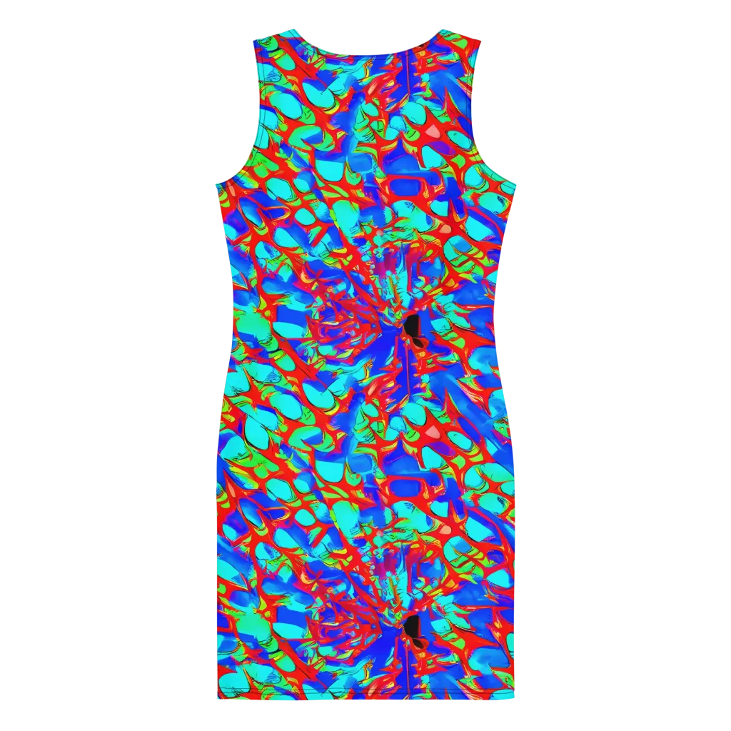 Sonic Prism on Bodycon Dress — Back