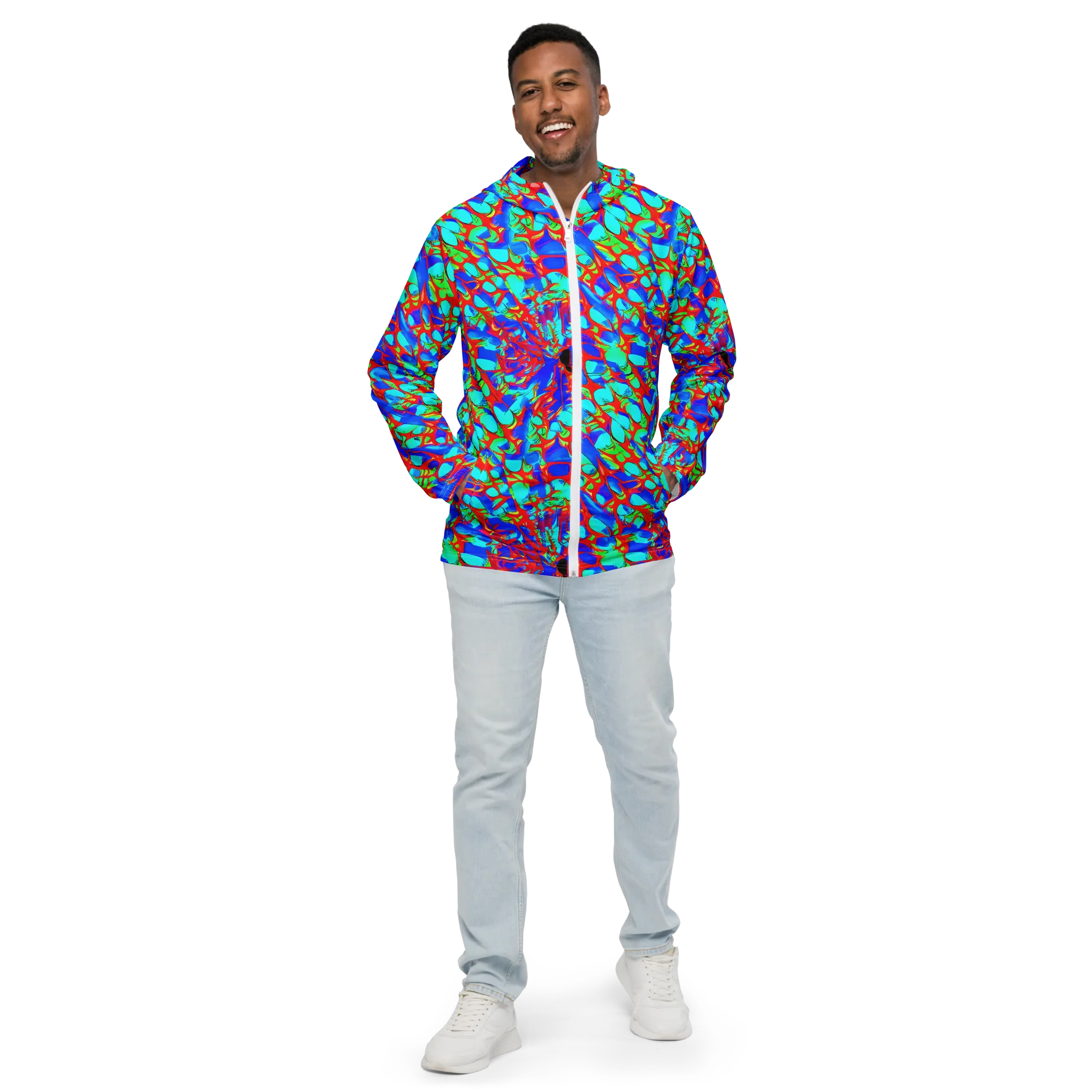 Sonic Prism on Men's Windbreaker — Front