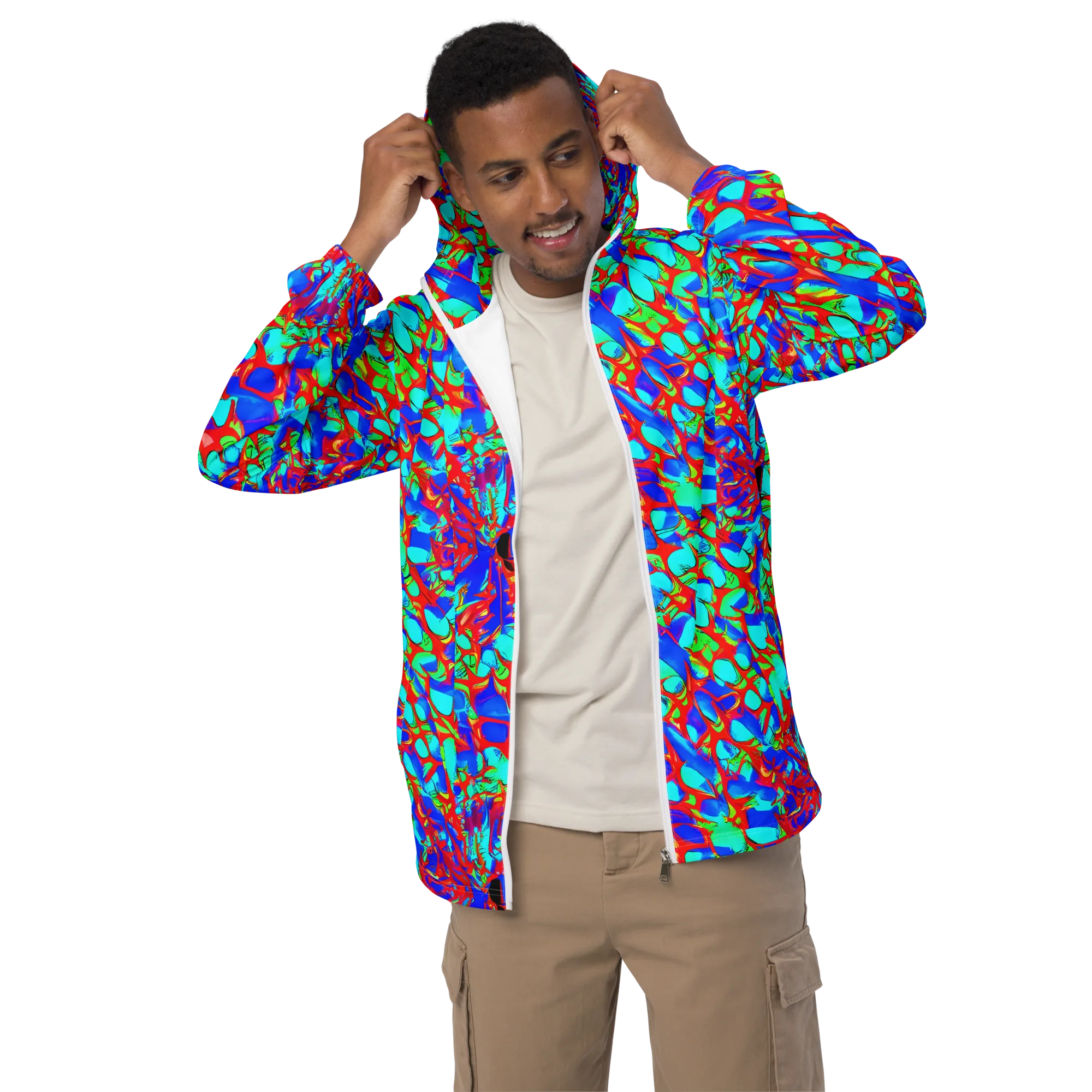 Sonic Prism on Men's Windbreaker — Front