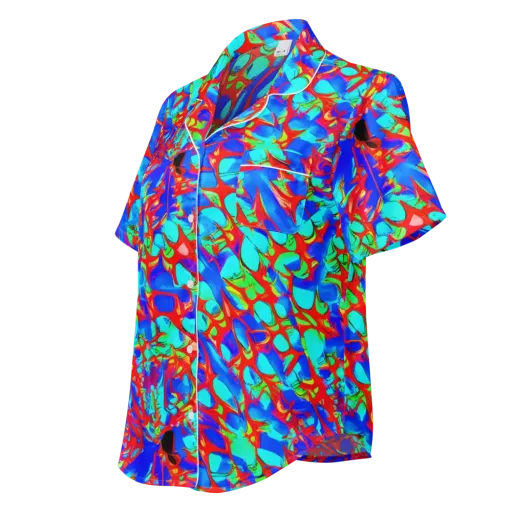 Sonic Prism on a Women's Short Sleeve Pajama Top