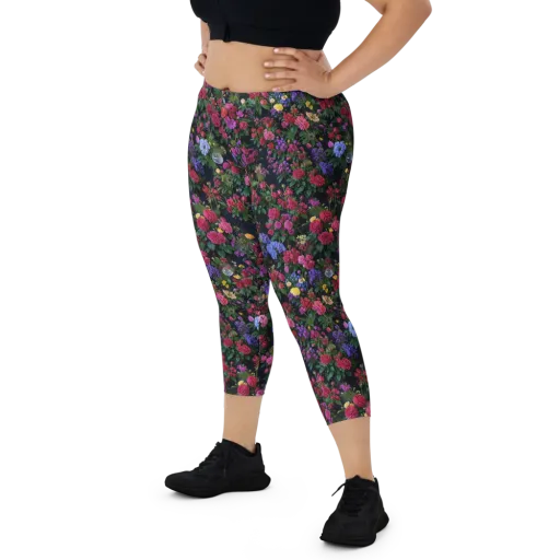 Velvet Eden on a Capri Leggings