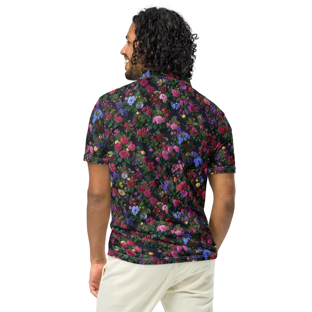 Velvet Eden on Men's Slim Fit Polo Shirt — Back