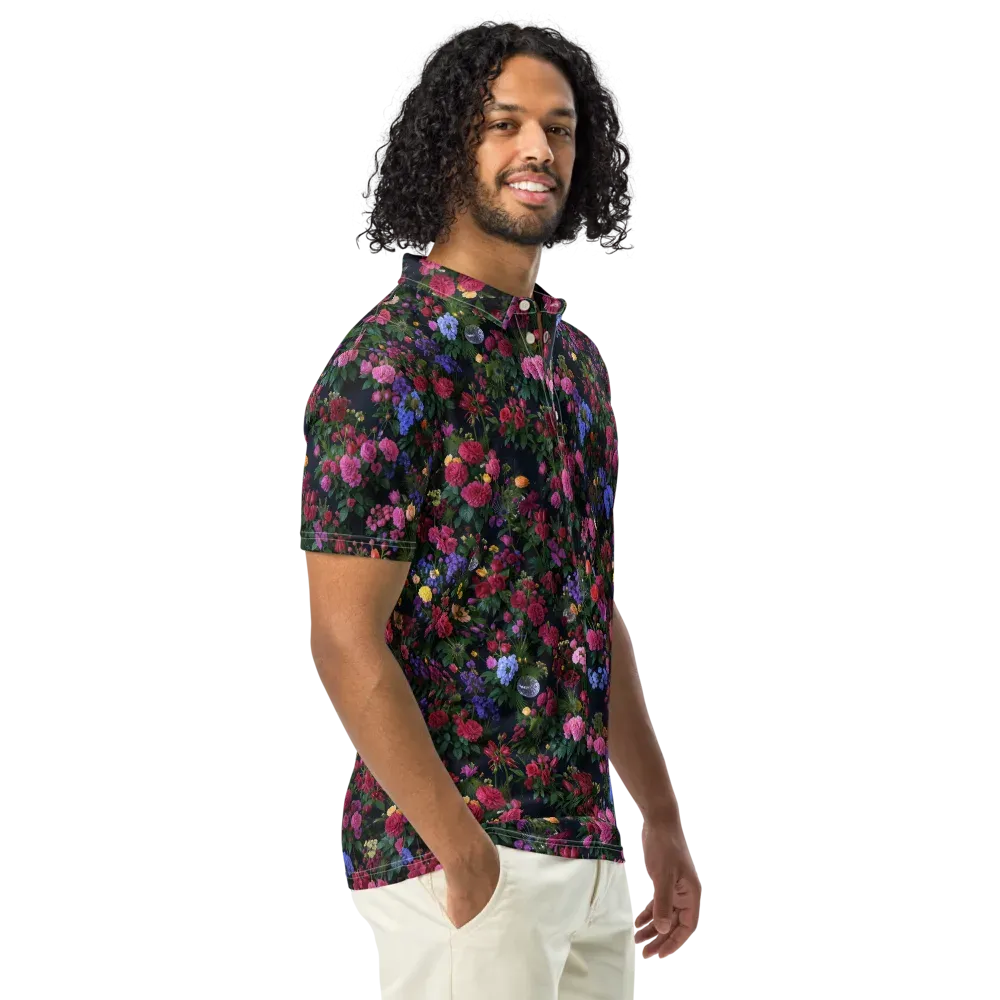 Velvet Eden on Men's Slim Fit Polo Shirt — Right Front