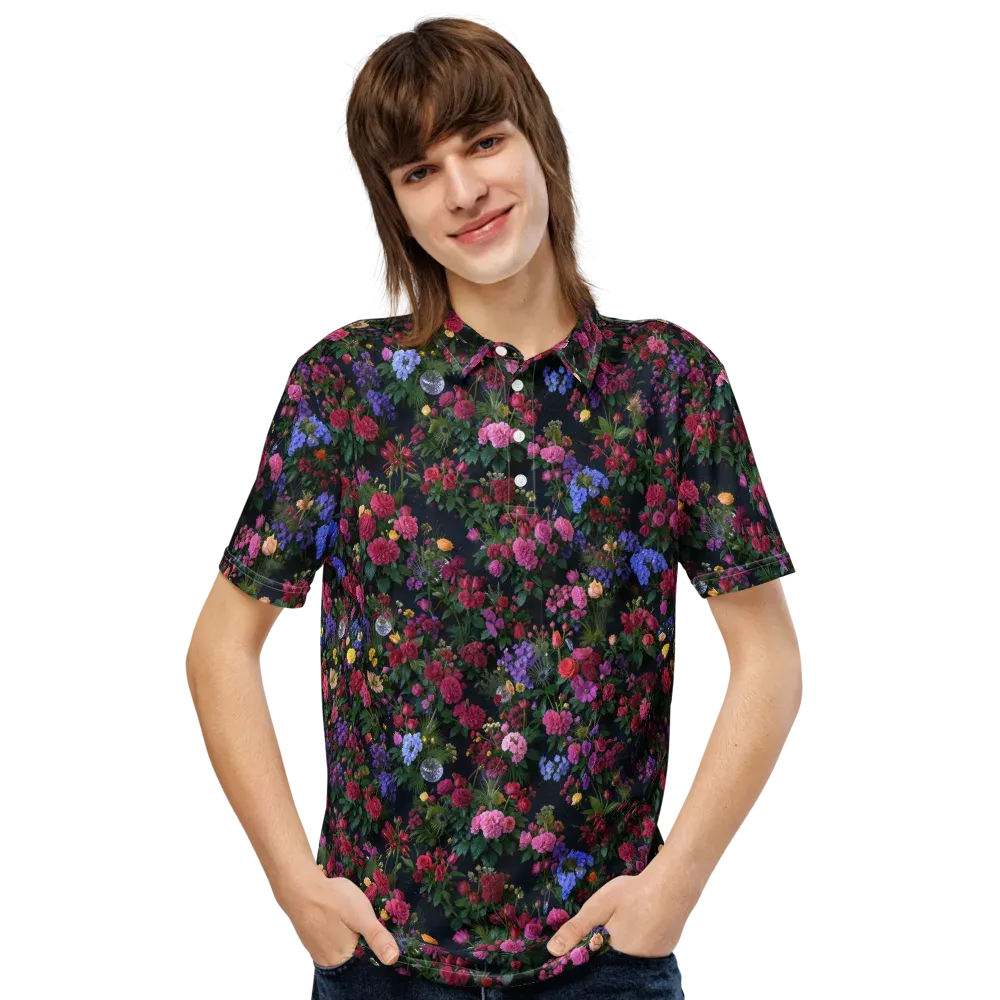 Velvet Eden on Men's Slim Fit Polo Shirt — Front