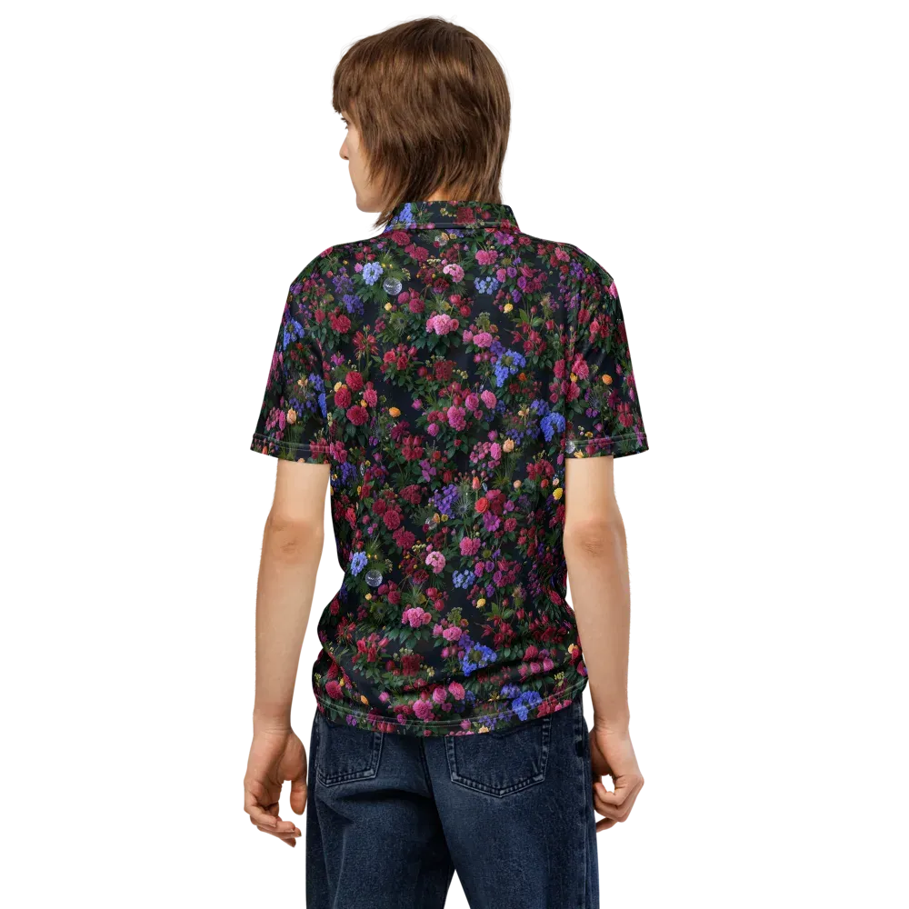Velvet Eden on Men's Slim Fit Polo Shirt — Back
