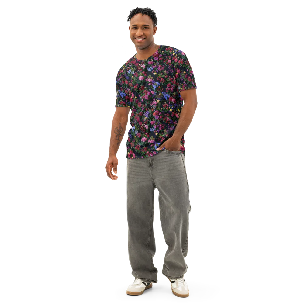 Velvet Eden on Men's Cotton Crew Neck T-Shirt — Front