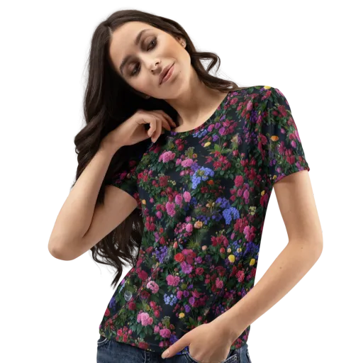 Velvet Eden on a Women's Crew Neck T-Shirt