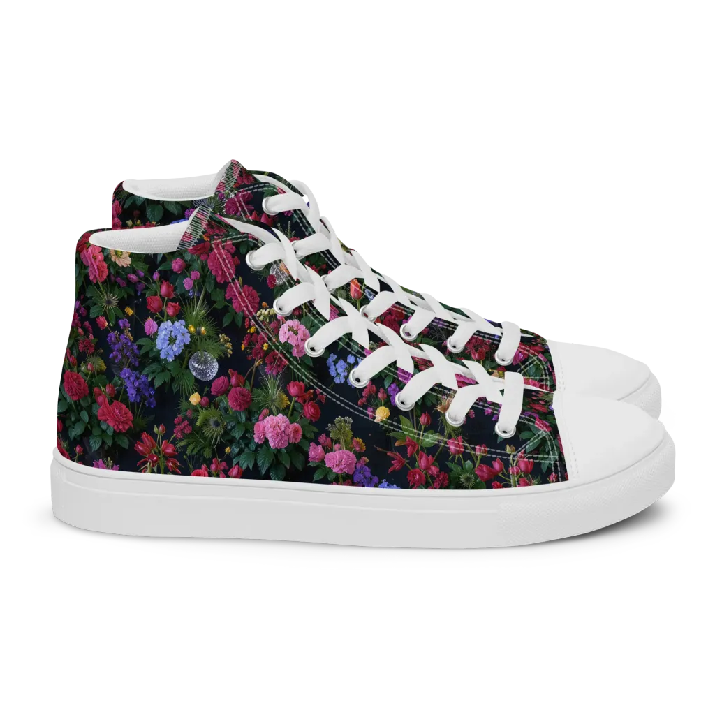 Velvet Eden on Women's High Top Canvas Shoes — Right