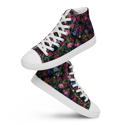 Velvet Eden on a Women's High Top Canvas Shoes