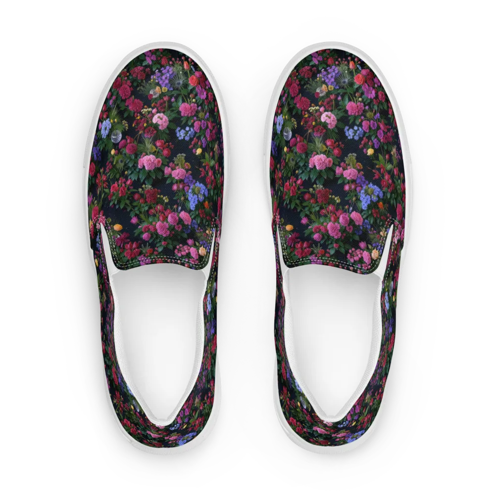 Velvet Eden on Men's Slip-On Canvas Shoes — Front