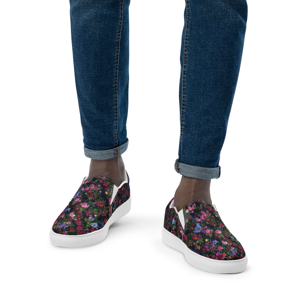 Velvet Eden on Men's Slip-On Canvas Shoes — Front