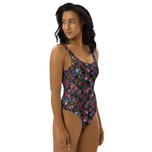 Velvet Eden on a One-Piece Swimsuit