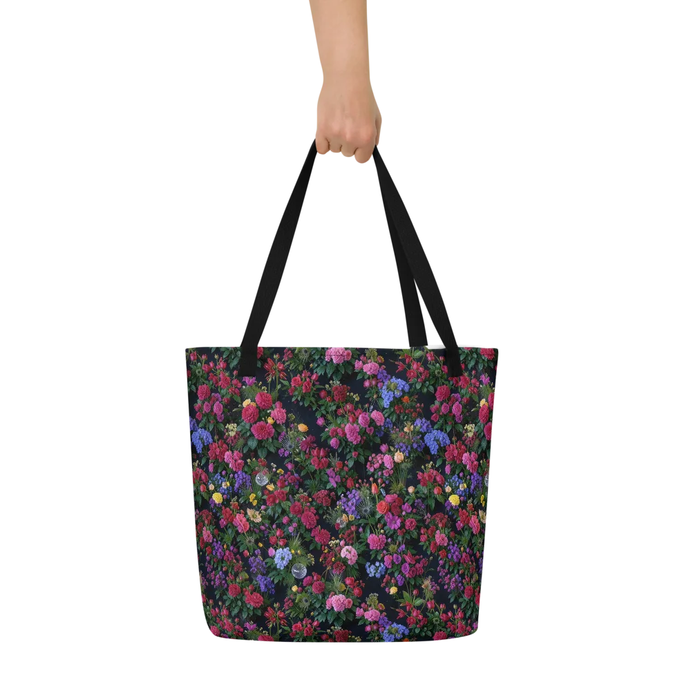 Velvet Eden on Large Tote Bag W/ Pocket — Front