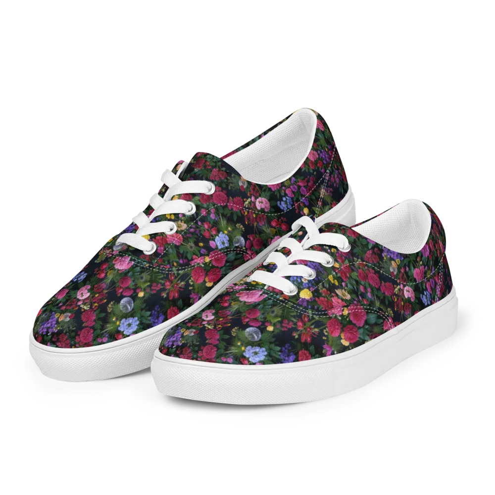 Velvet Eden on Men's Lace-Up Canvas Shoes — Left Front