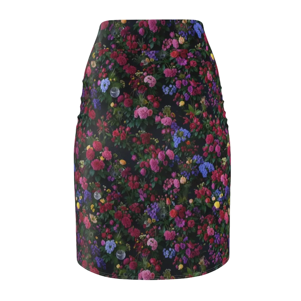 Velvet Eden on Pencil Skirt — Back