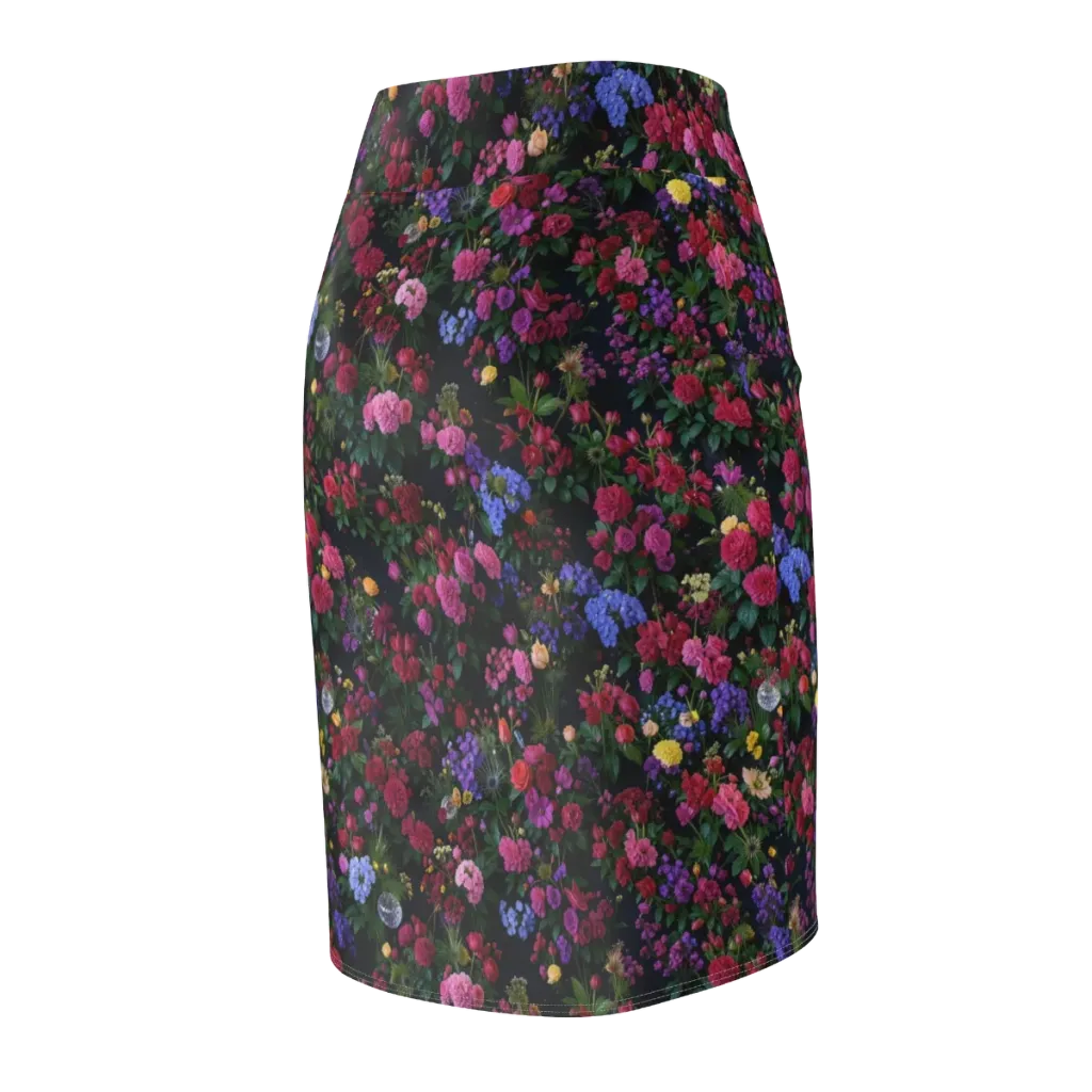 Velvet Eden on Pencil Skirt — Back Side