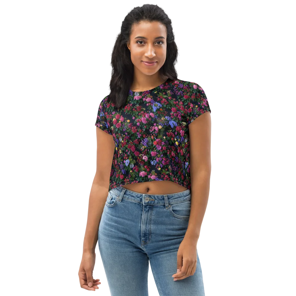 Velvet Eden on Crop Tee — Front