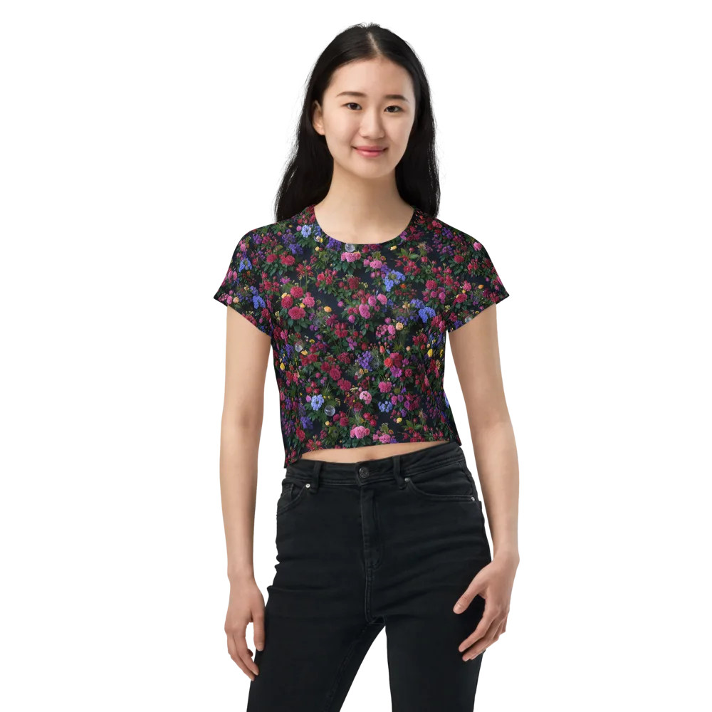 Velvet Eden on Crop Tee — Front