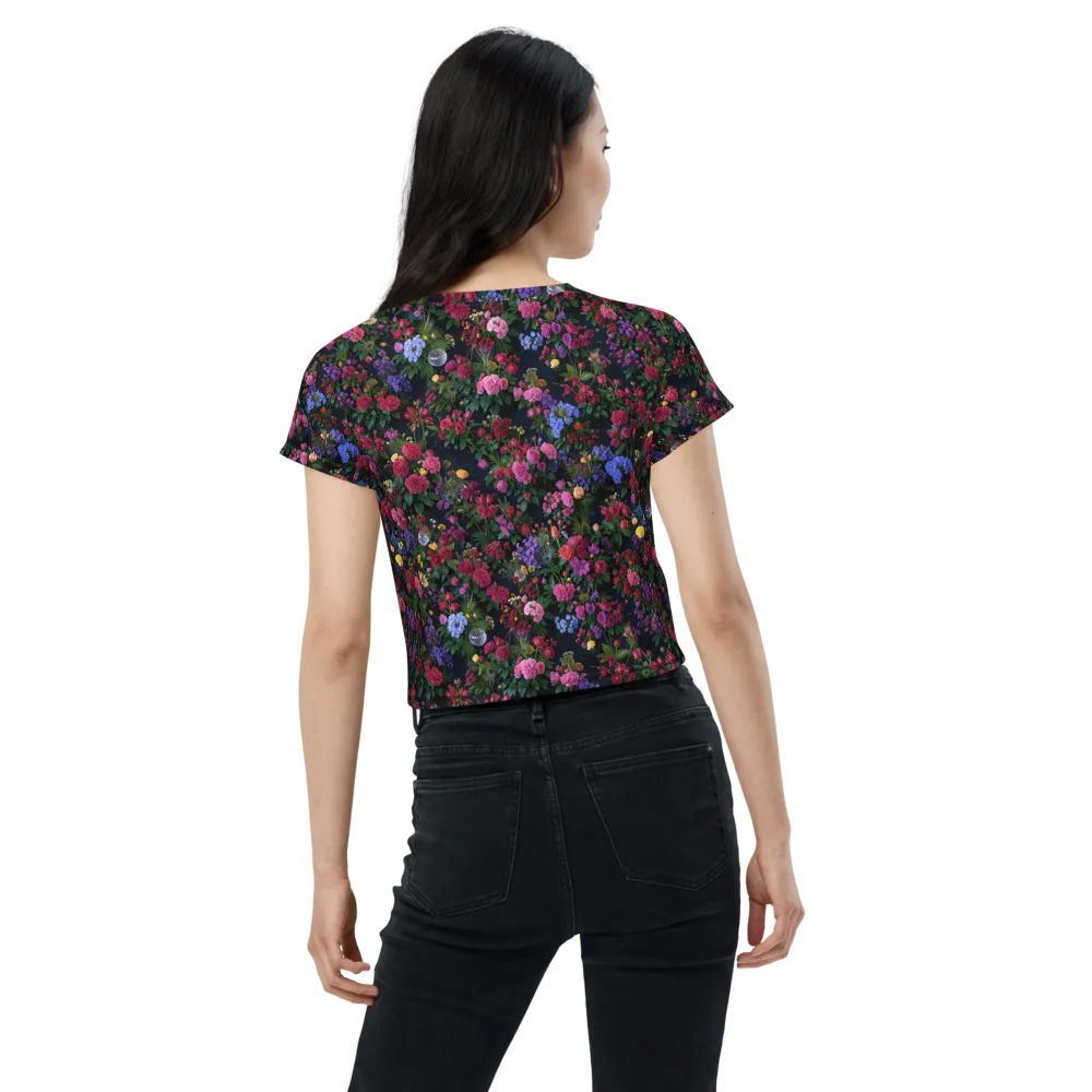 Velvet Eden on Crop Tee — Back