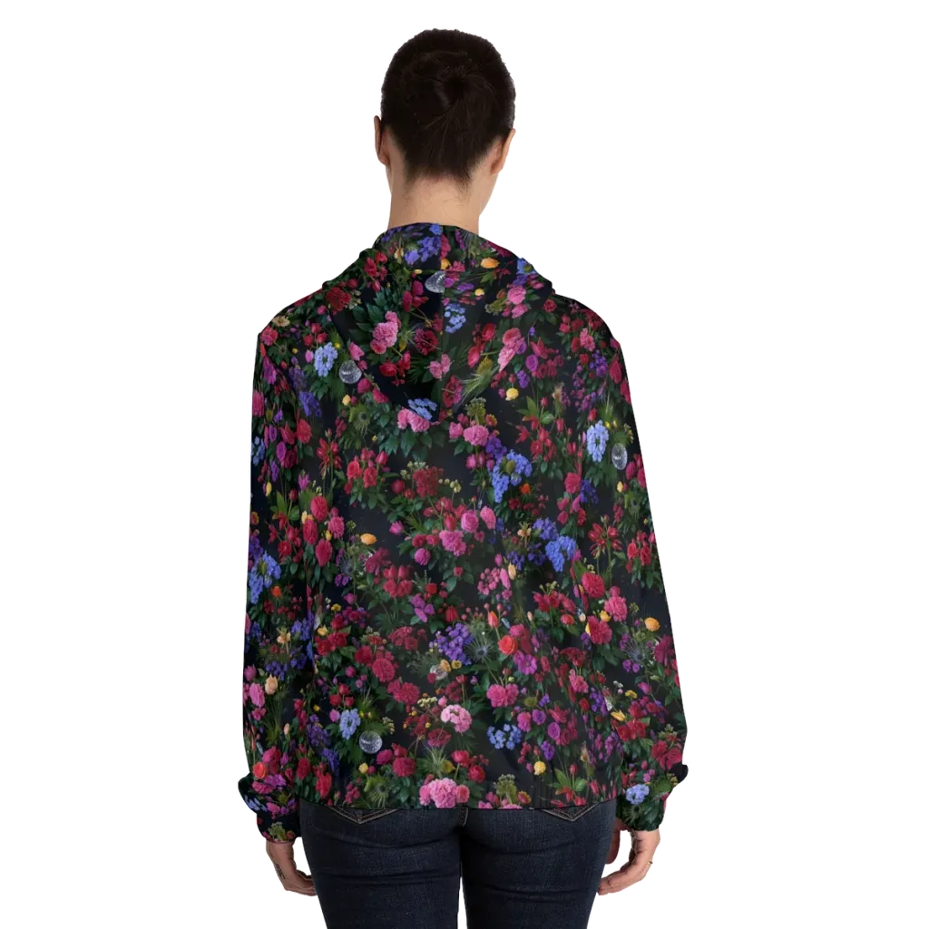 Velvet Eden on Women's Full-Zip Hoodie — Back On Person