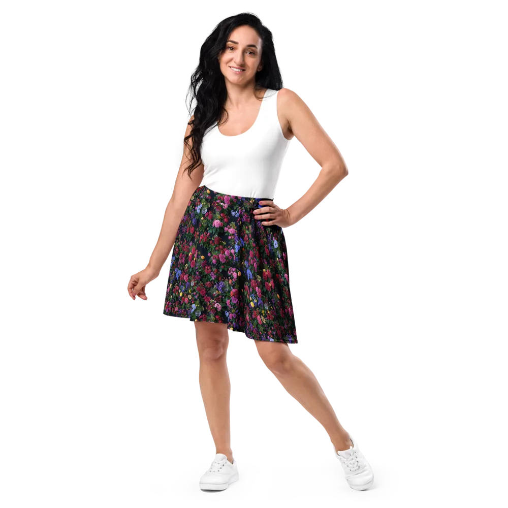Velvet Eden on Skater Skirt — Front