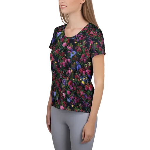 Velvet Eden on a Women's Athletic T-Shirt
