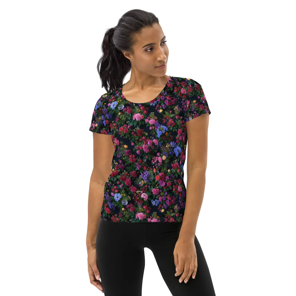 Velvet Eden on Women's Athletic T-Shirt — Front