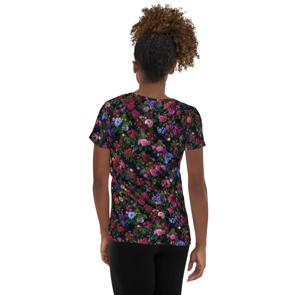 Velvet Eden on Women's Athletic T-Shirt — Back