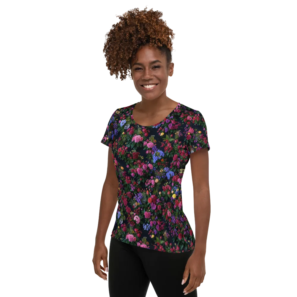 Velvet Eden on Women's Athletic T-Shirt — Left