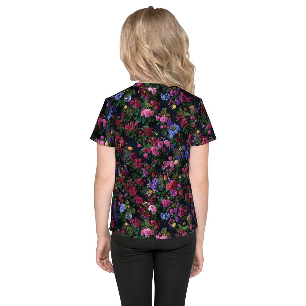 Velvet Eden on Kids Crew Neck T-Shirt — Back