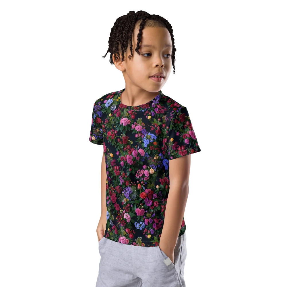 Velvet Eden on Kids Crew Neck T-Shirt — Left Front