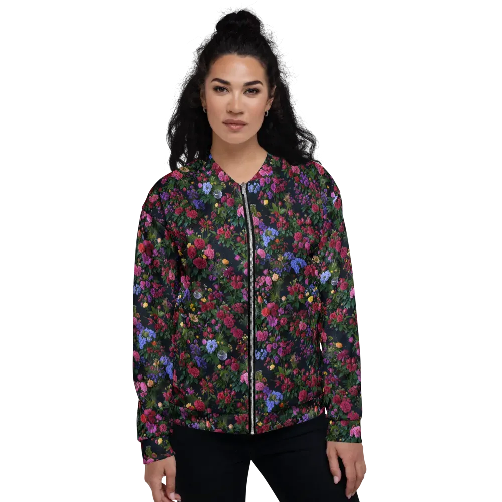 Velvet Eden on Bomber Jacket — Front