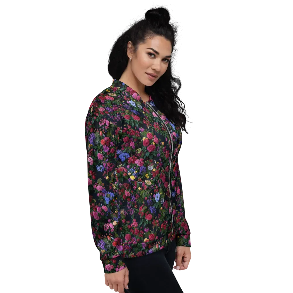 Velvet Eden on Bomber Jacket — Right