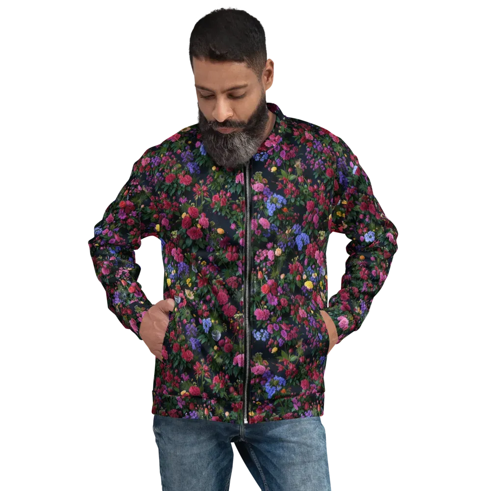 Velvet Eden on Bomber Jacket — Front