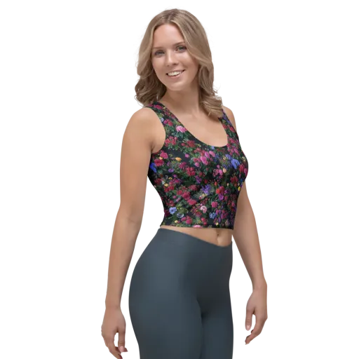 Velvet Eden on a Crop Top