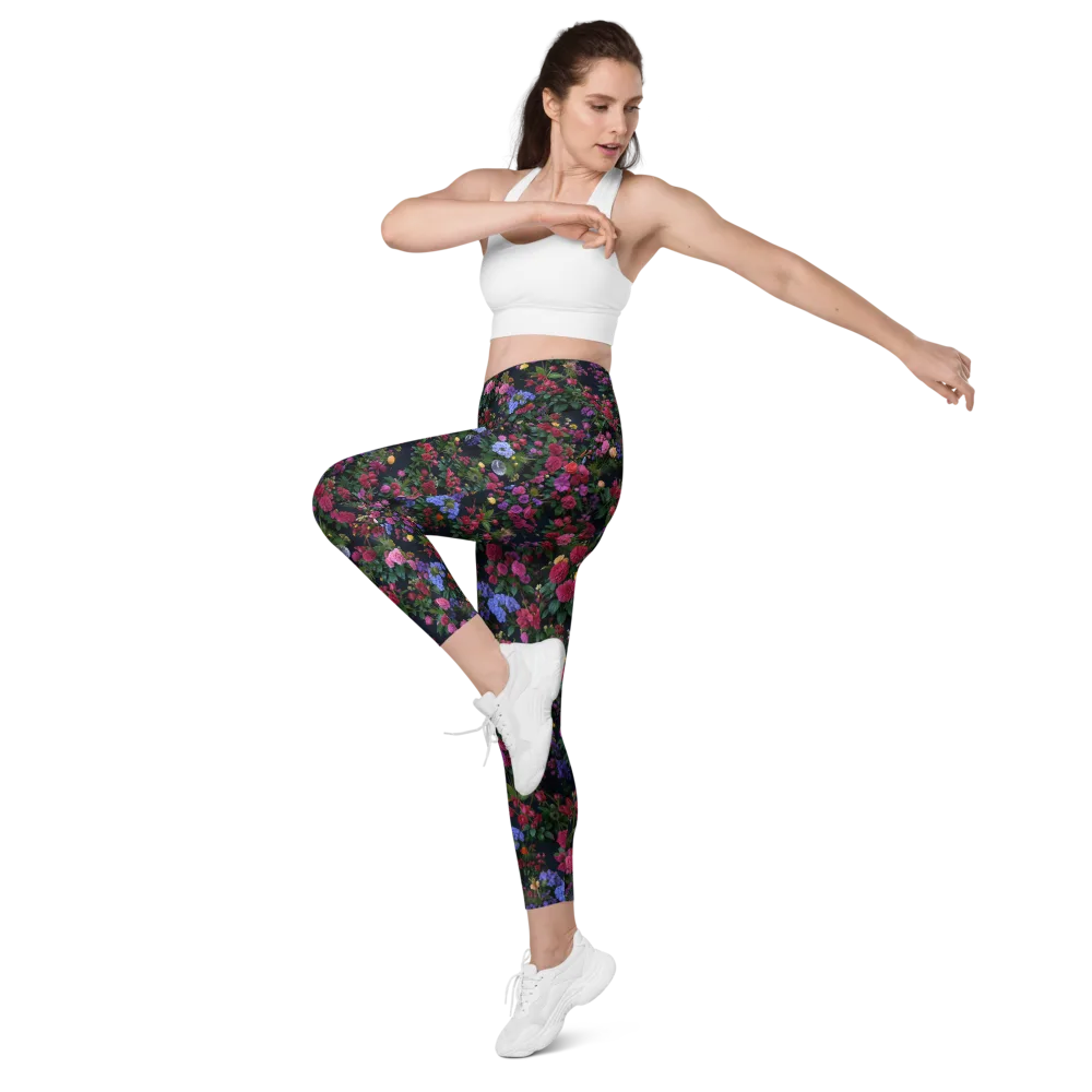 Velvet Eden on Leggings with Pockets — Left Front
