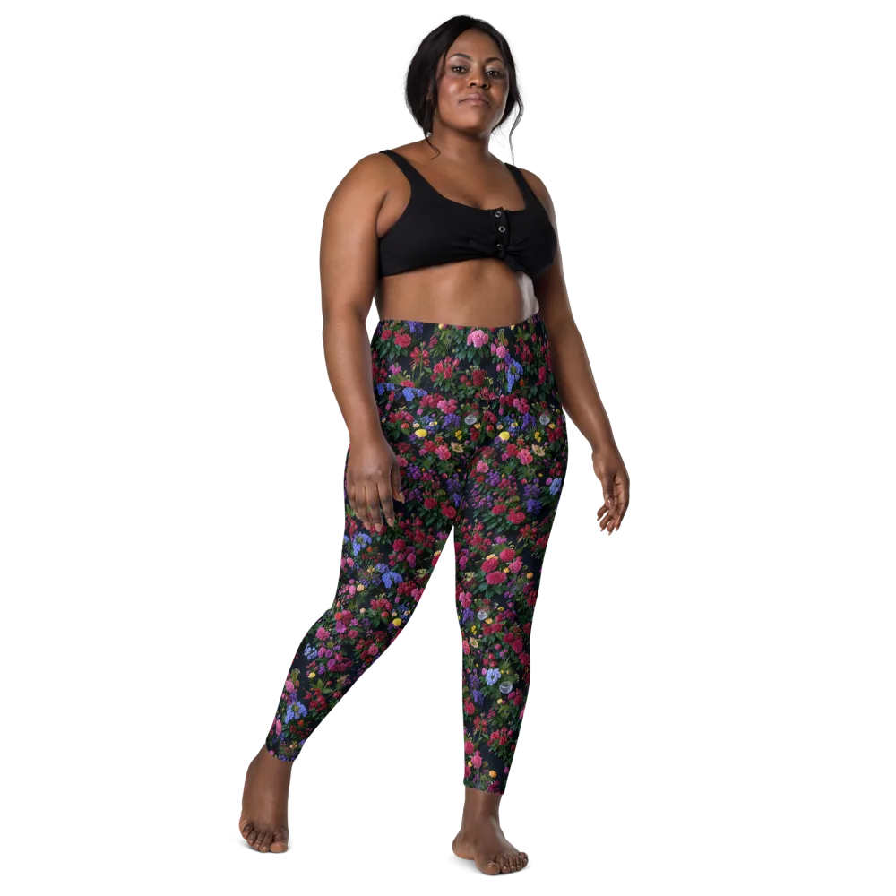 Velvet Eden on Leggings with Pockets — Front
