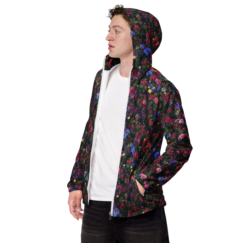 Velvet Eden on Men's Windbreaker — Left Front