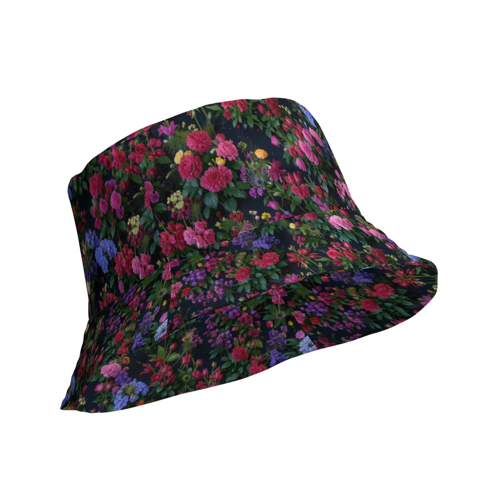 Velvet Eden on Reversible Bucket Hat — Product details Outside