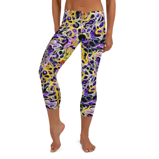 Solar Amethyst on a Capri Leggings