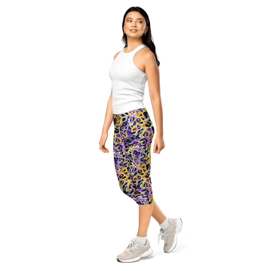 Solar Amethyst on Capri Leggings — Left Front