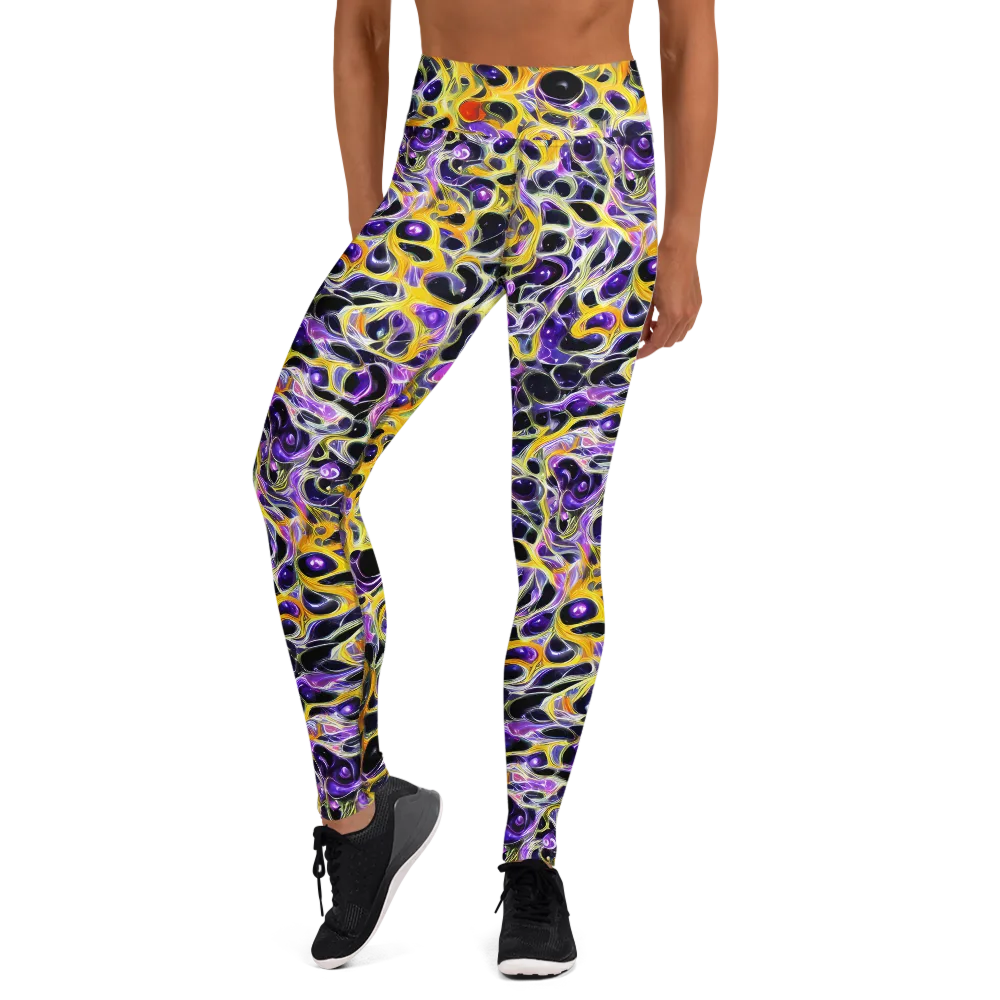 Solar Amethyst on Yoga Leggings — Front