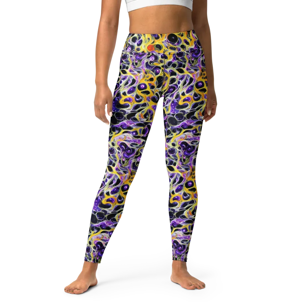 Solar Amethyst on Yoga Leggings — Front