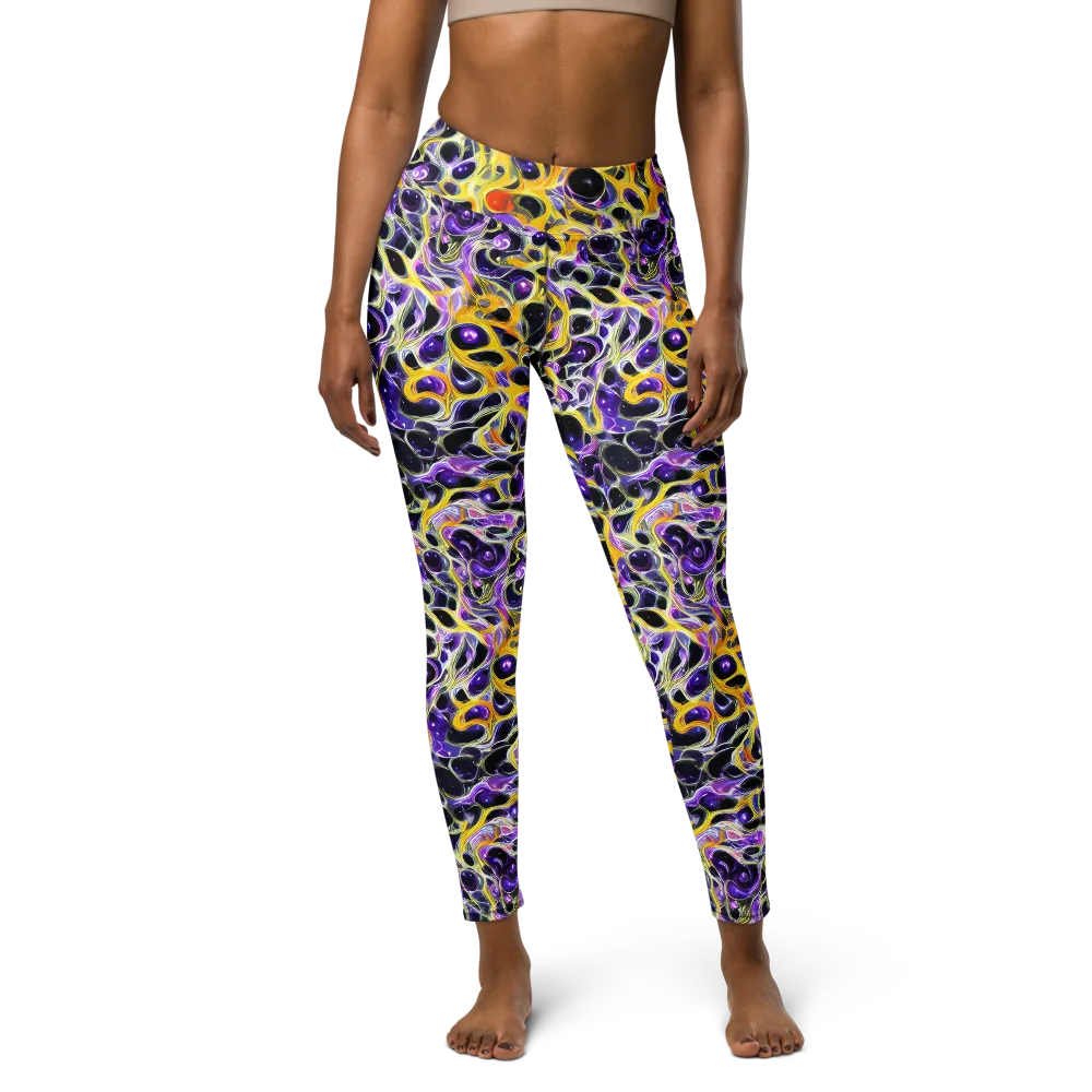 Solar Amethyst on Yoga Leggings — Front