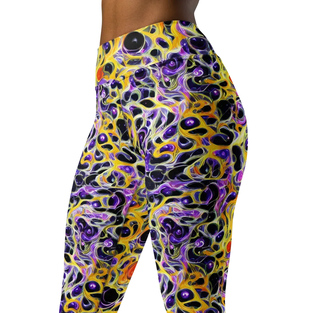 Solar Amethyst on Yoga Leggings — Left Front