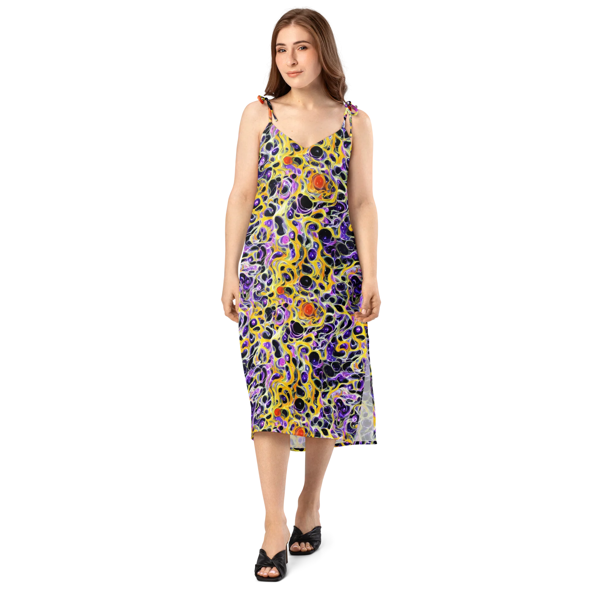 Solar Amethyst on Slip Dress — Front