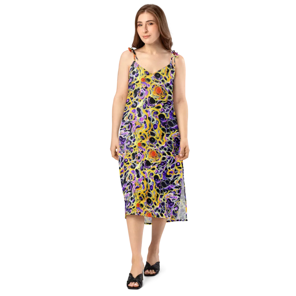 Solar Amethyst on Slip Dress — Front